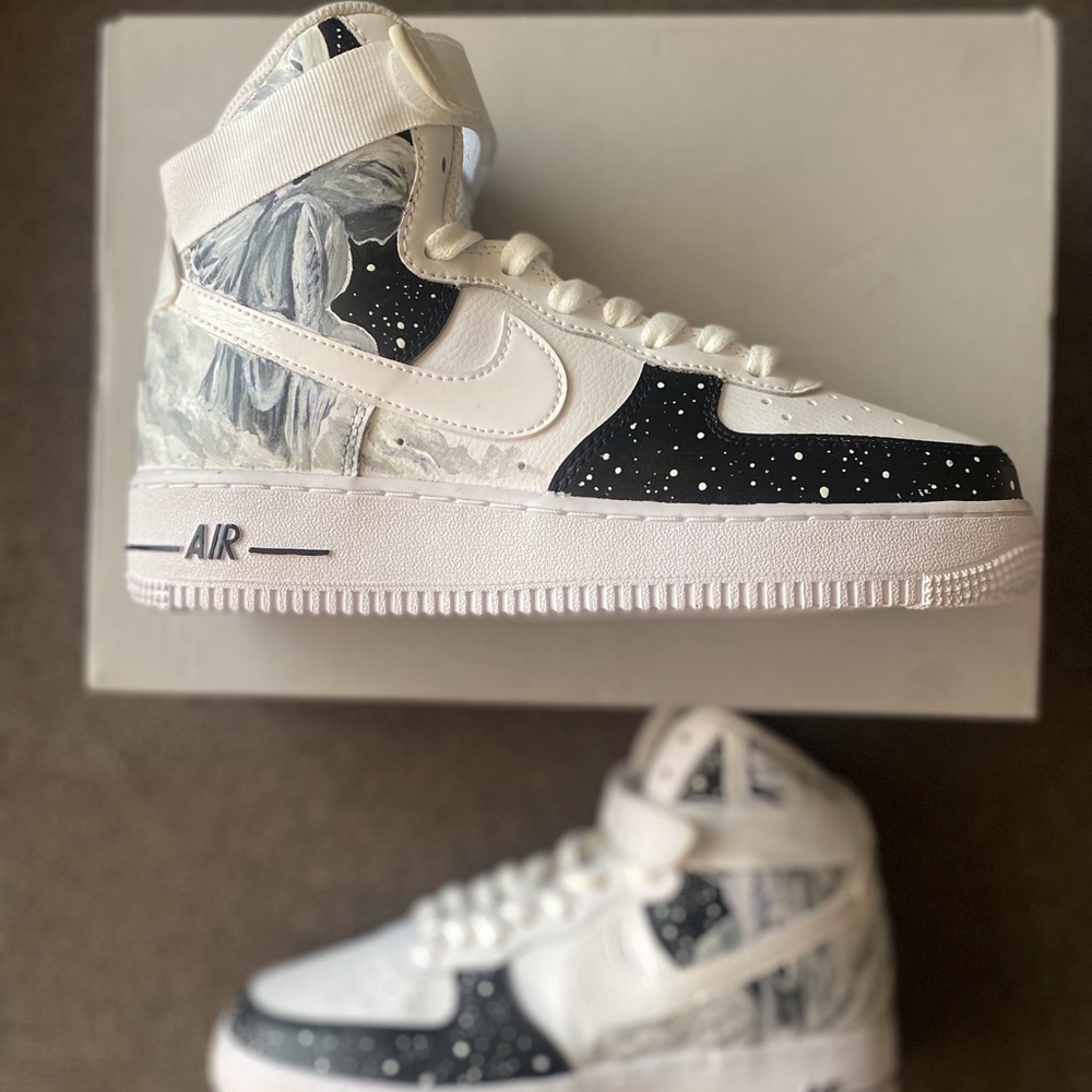 Air Force 1 of 1 Space Angel Colorway size 6Y